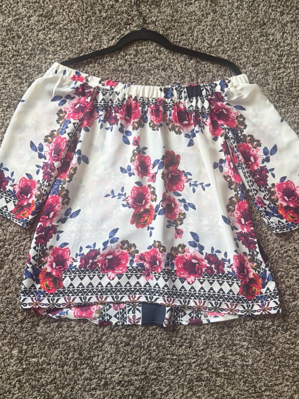 Floral Off-Shoulder Blouse